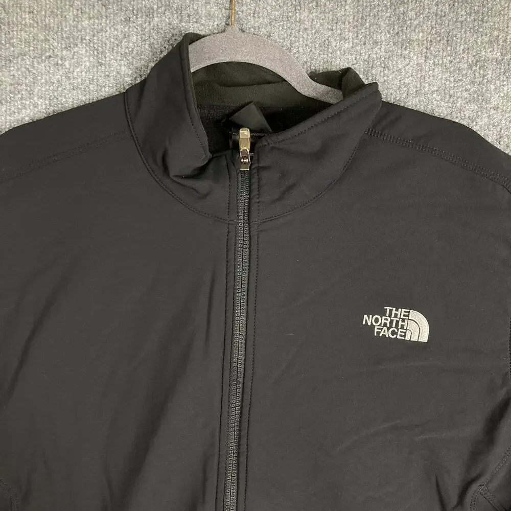 The North Face‎ Jacket XL Mens Black Apex Full Zip Softshell Outdoor Coat
